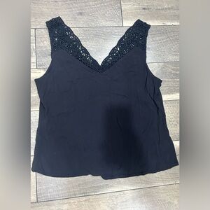 Shyanne Black Lace V-Neck Camisole